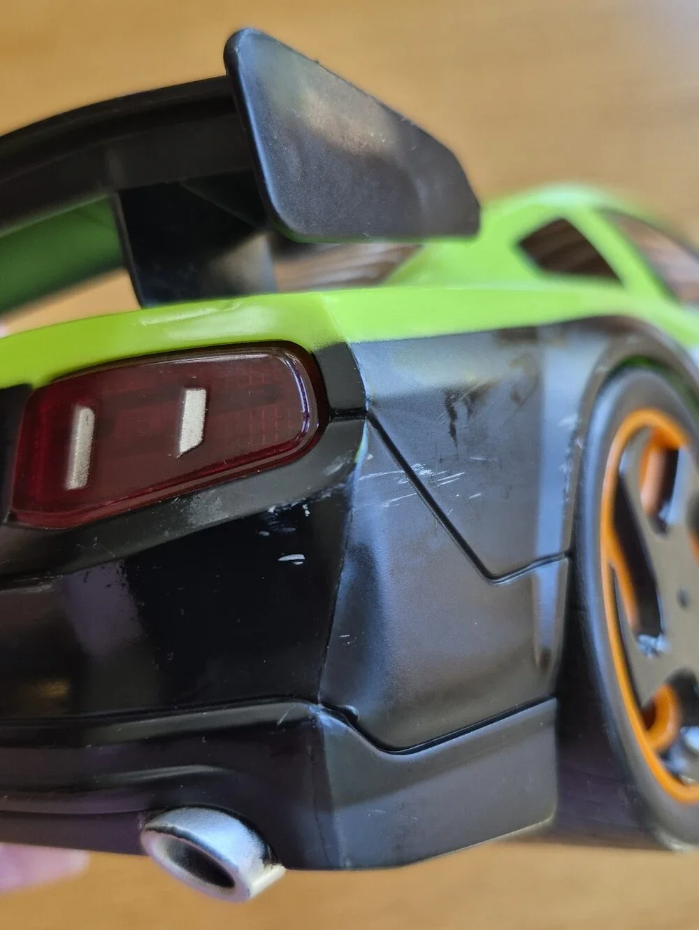 Toy State Kids Toy Car Road Rippers Ford Mustang GT Green 23 Come-Back Racers
